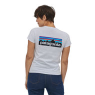 Patagonia P-6 Logo Responsibili-Tee Womens White