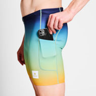 Saysky Drip Dye Combat+ Short Tights 7'' Blue